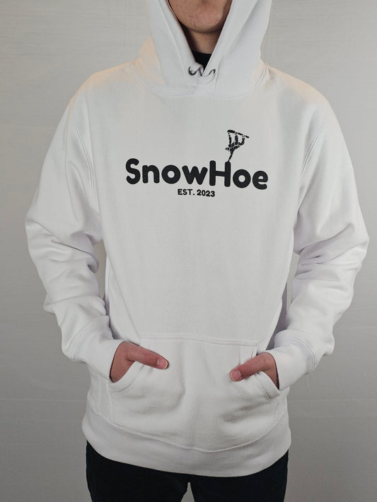 white Premium SnowHoe Hoodie